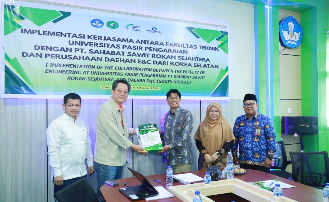 Perkuat Sinergi Global, Fakultas Teknik UPP Gandeng PT Sahabat Sawit Rokan Sejahtera dan Perusahaan Daehan E&C Korea Selatan